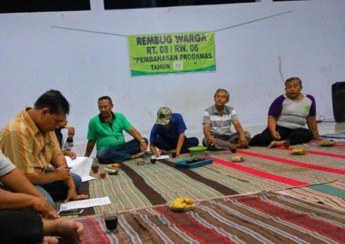 Rembuk Warga Usulan PRODAMAS 2020 RW VI RT 8